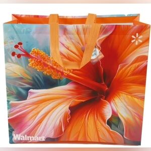 Floral Tote Bag with Hibiscus / Amapola Design